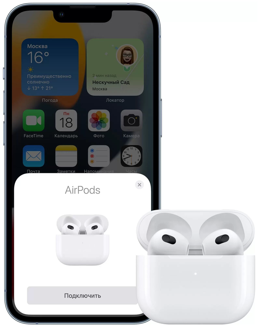Наушники беспроводные Apple AirPods (3rd generation) with MagSafe Charging Case
