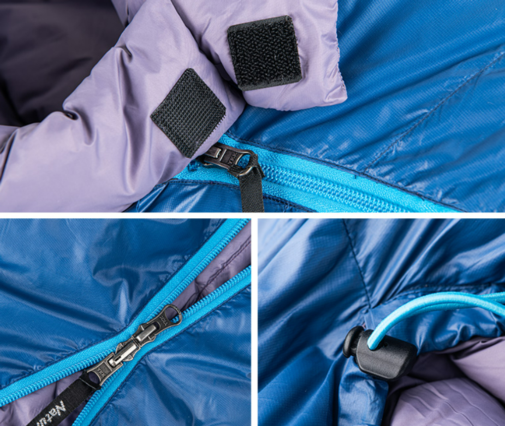 Мешок спальный Naturehike 2019 ULG, 210х80 см, (правый) (ТК: -15C), серый