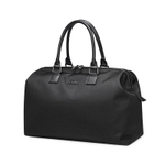 POLO Fabric With Synthetic Leather Shopping Bag Men"s Luggage Bag Travel Bag Men"s Black