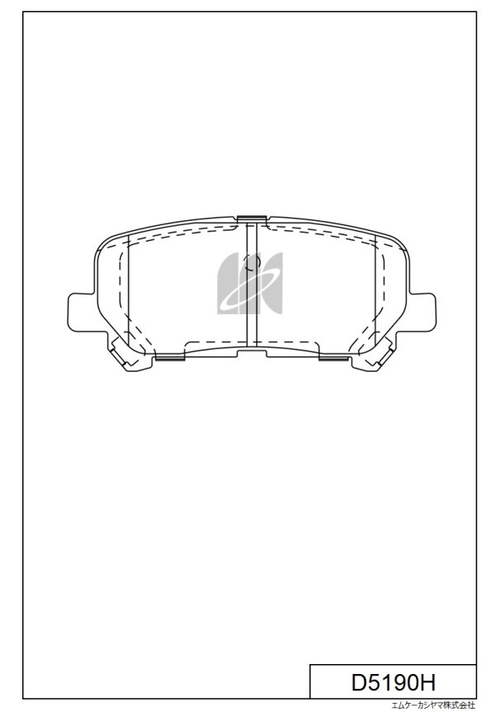 Дисковые тормозные колодки KASHIYAMA (противоскрипная пластина в компл.) D5190H