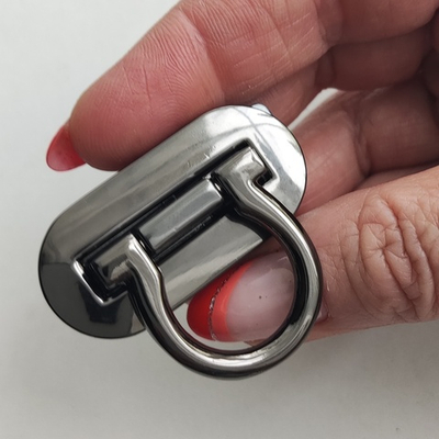 Замок вертушка на винтах Петелька Черный никель