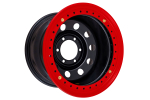 Диск усиленный Тойота Ниссан стальной черный 6x139,7 10xR16 d110 ET-44 с бедлоком (красный)
