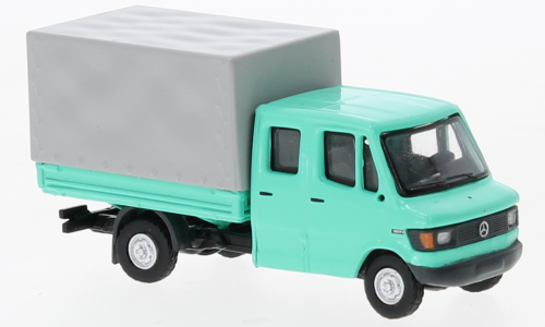 Автомобиль Mercedes L 307 D Doka, бирюзовый, 1988, 1:87