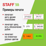 Этикет-пистолет однострочный прямоугольная лента 21х12 мм 8 символов STAFF "EVERYDAY"
