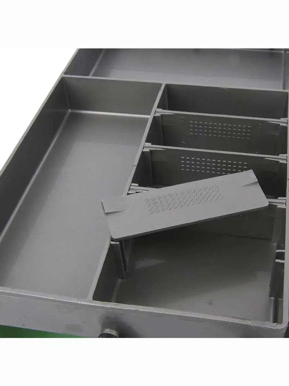 Ящик рыболовный для хранения снастей двухполочный синий