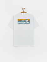 Футболка Patagonia Boardshort Logo Pocket Responsibili белая