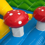 Большой надувной батут "Средневековье" 10*10*5 м