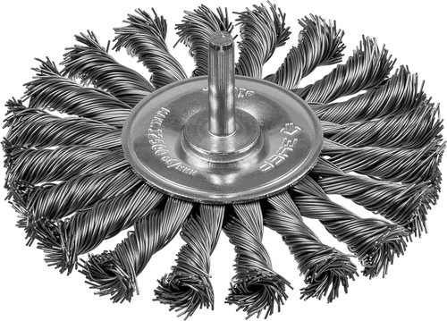 ЗУБР ″Профессионал″. Щетка дисковая для дрели, жгутированная стальная проволока 0,5мм, 100мм