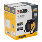 Тепловая пушка, керамический нагреватель (тепловентилятор) DHC 2-100, 230 В, 0.025/1/2 кВт Denzel