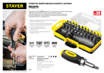 STAYER Compact-38, 38 предм., реверсивная отвертка с насадками (2557-H38)