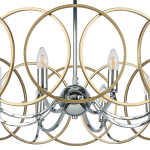 713083 Люстра REGOLO 8х40W E14 ХРОМ/ЗОЛОТО