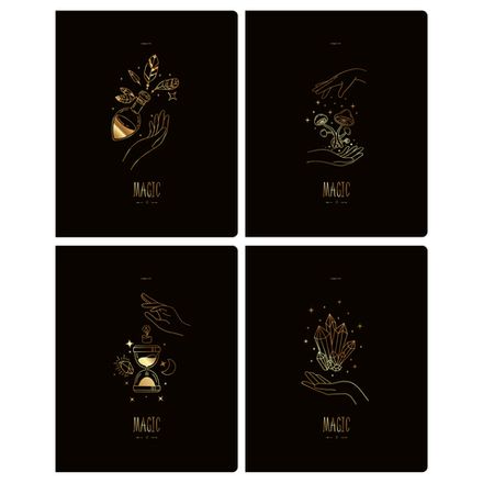 Тетрадь 48л, А5, клетка, BG Магия, матовая ламинация, 1шт.