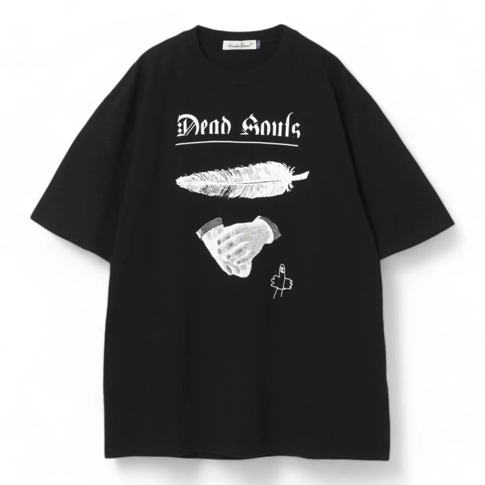 UNDERCOVER ФУТБОЛКА ЧЕРНАЯ ПРИНТ DEAD SOULS