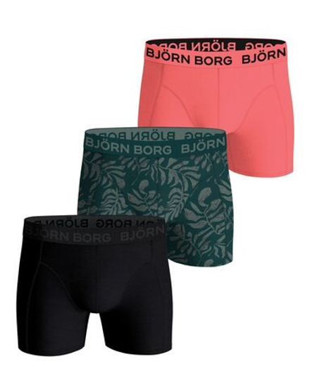 Боксерки теннисные Bj_rn Borg Cotton Stretch 3P - black/red/brown