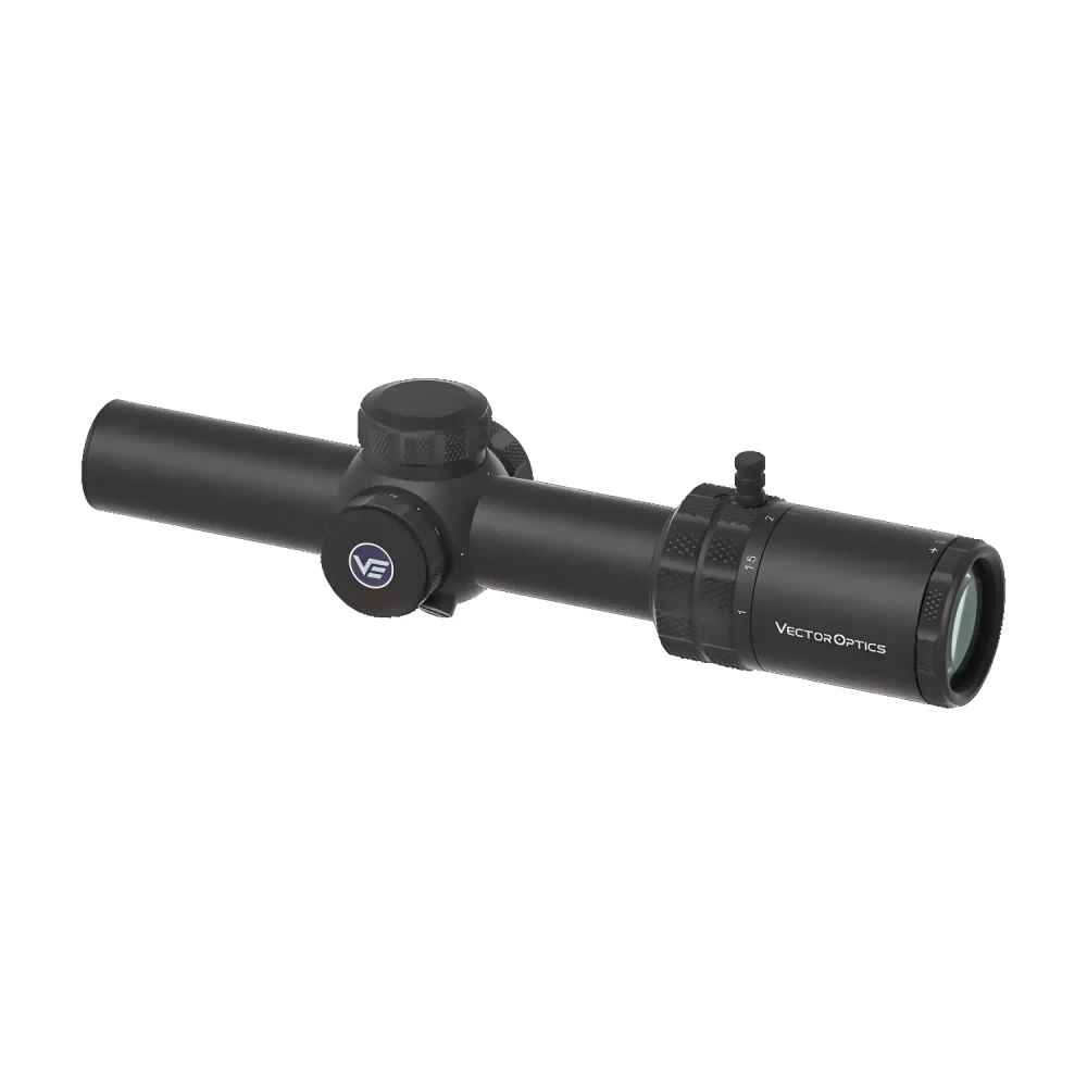 Оптический прицел Vector Optics GRIZZLY 1-6x24i HD Fiber (SCOC-50) - вид сбоку с логотипом