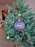 Шар стеклянный "Спас на крови",  ручная роспись