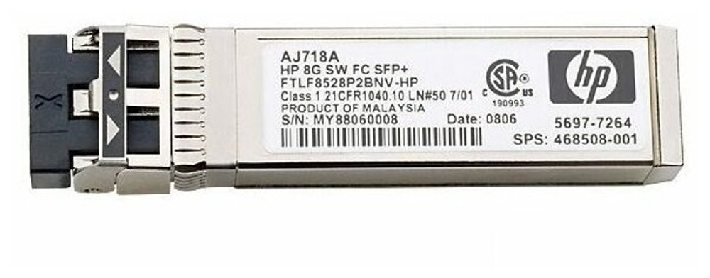 Трансивер HP AJ718A 8Gb SFP+ SW Transceiver Kit (LC connector) for 8 Gb SAN Switch H-series