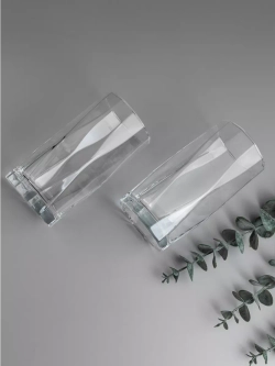 Набор изогнутых бокалов для воды, 450 мл, 6 шт. прозрачные