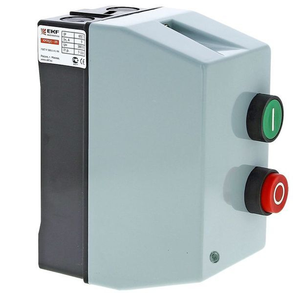 Пускатель в корпусе IP65 КМЭ 18А 230В с РТЭ Ir-12-18А и индик, EKF PROxima