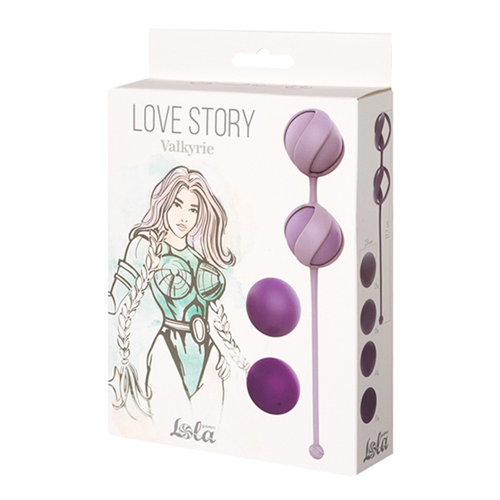 Набор сменных вагинальных шариков 2,9см Lola Games Love Story Valkyrie Purple 3013-03lola