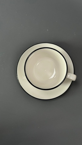 Modest Black Чашка чайная 340мл ID Fine