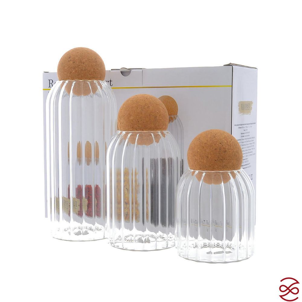 Набор ёмкостей для сыпучих продуктов Repast Comfort 450/750/1000 мл (3 шт)