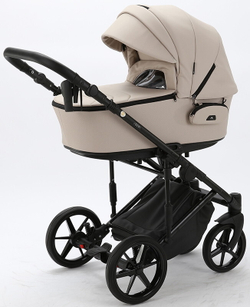 Детская коляска Adamex Zico Deluxe 2 в 1 Z-SA07 СВ.БЕЖ.КОЖА