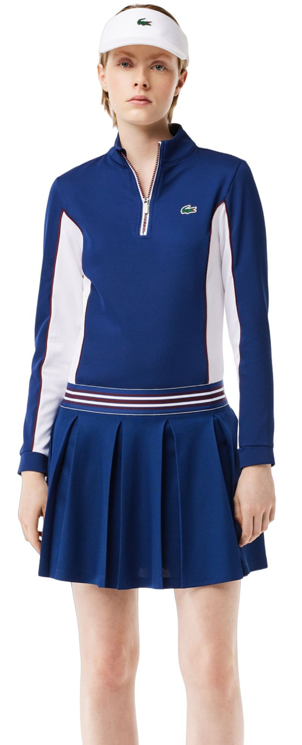 Теннисная юбка Lacoste Piqu_ Sport Skirt with Built-In Shorts - Blue
