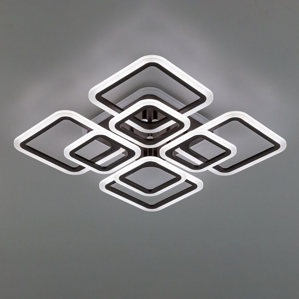 Citilux Марсель Смарт CL232A185E RGB Умная люстра Чёрная