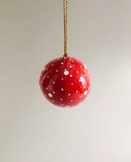 ZARA HOME НАБОР ЕЛОЧНЫХ УКРАШЕНИЙ ИЗ ПАПЬЕ-МАШЕ (НАБОР ИЗ 3 ШТ.)