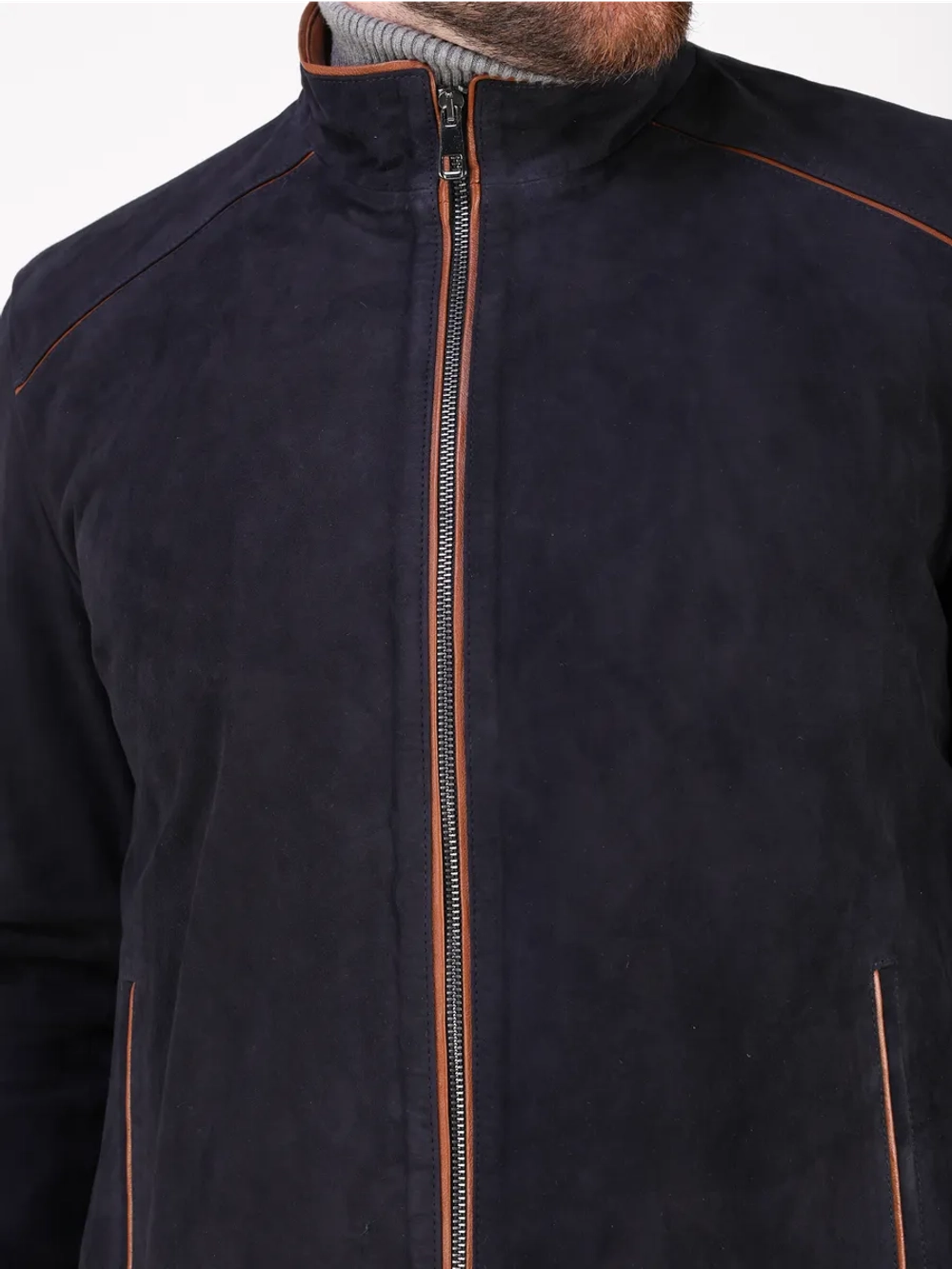 Кожаная куртка демисезонная замшевая натуральная