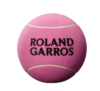 Мяч для автографов  Mini Gigant Wilson Roland Garros Mini Jumbo Ball - pink + marker