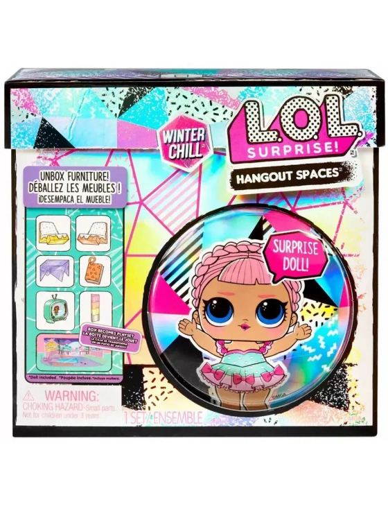 Lol Hangout Spaces Ice Sk8ter с мебелью Зимняя серия