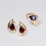 Кольцо с гранатом