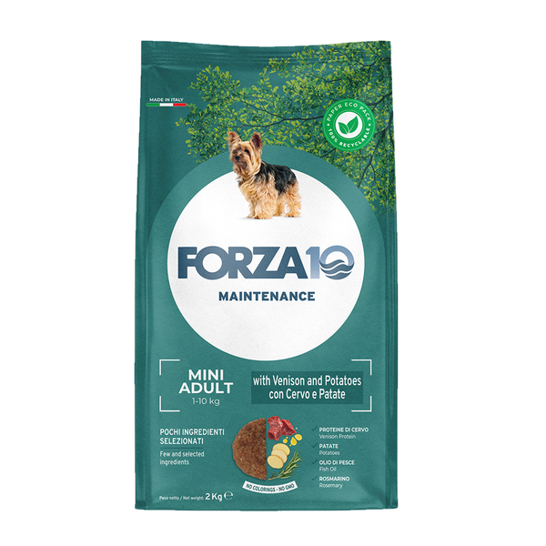 Сухой корм Forza10 Mini Maintenance Cervo/Patate для собак мелких пород с олениной и картофелем