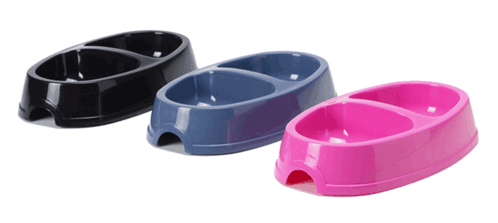 Миска двойная PICNIC TWIN CAT 0,15+0,15л  Savic (Бельгия)