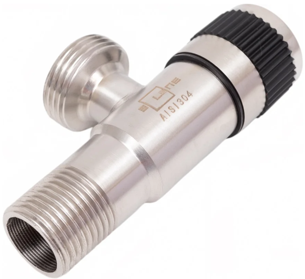 Кран угловой приборный 1/2*1/2 "SOLONE" хром мат.