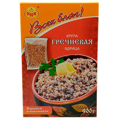 ВсехБлаг ГРЕЧКА (вар/пакет) 5пак*80гр (1х12)