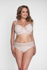 Однотонный бюстгальтер на косточках с мягкой чашкой plus size (Размер: 75K) (Цвет: телесный)