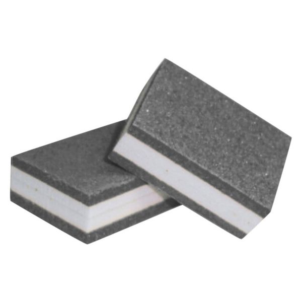Баф-ластик мини СЕНДВИЧ (3,5см_2,5см) серый, упаковка 50 штук