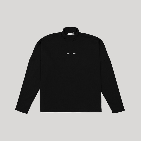 LS High Neck LOGO Black