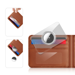 Комплект чехлов (2 шт.) в форме карточки для AirTag, серия PC Card-Shaped Case (прозрачный и серый)