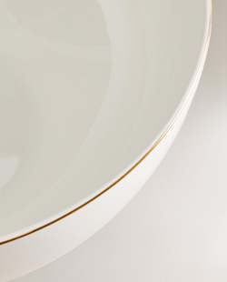 Zara Home блюдо сервировочное из фарфора, цвет золотой, 23 см