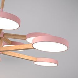 Люстра на штанге TURNA DBL L10 Pink