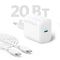 Сетевое зарядное устройство Anker 312 USB-C 20W (B2347G21) White