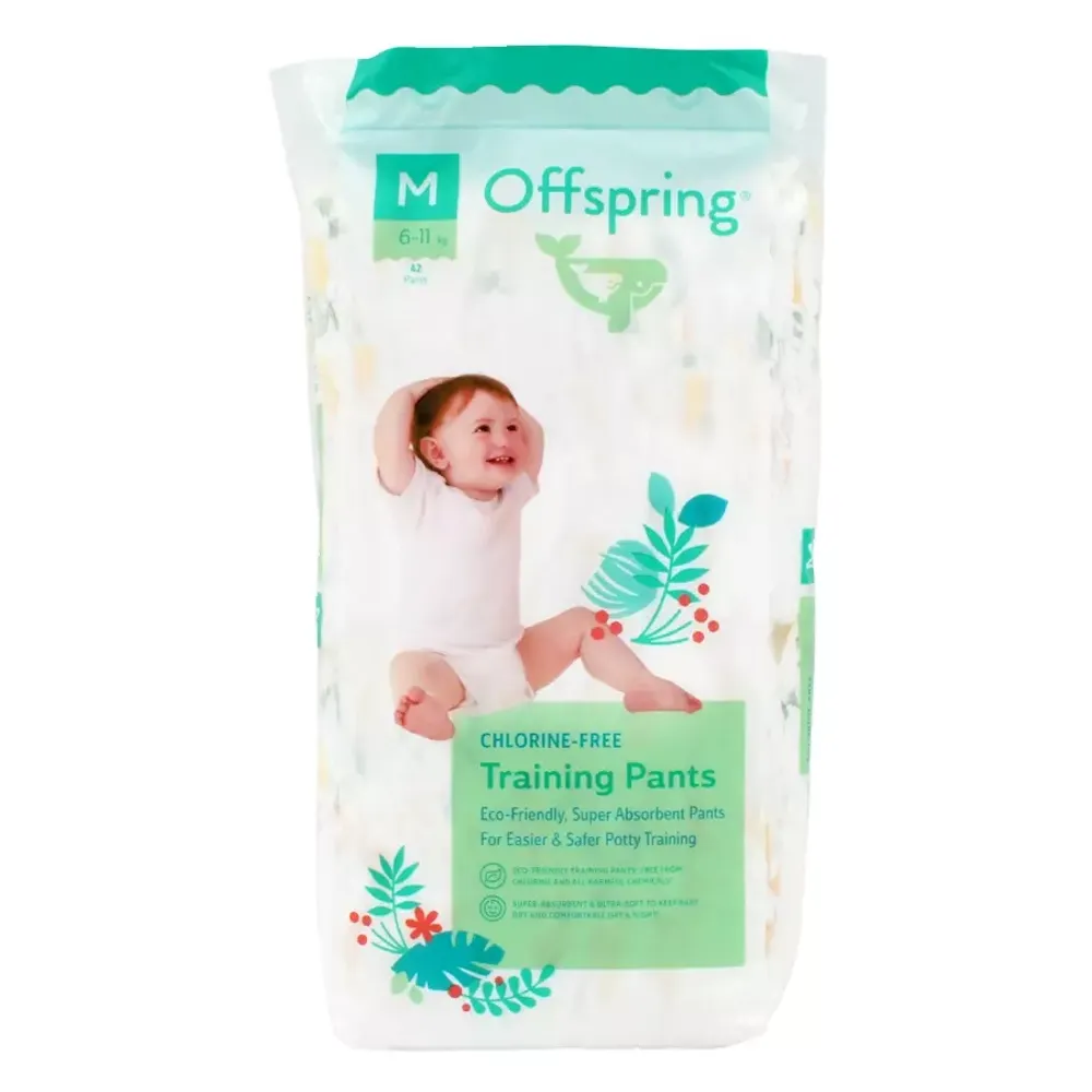 Offspring трусики-подгузники М 6-11кг 42шт лимоны