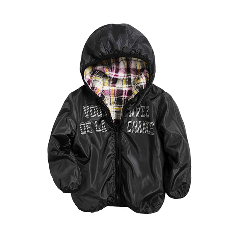 Куртка двухсторонняя с капюшоном