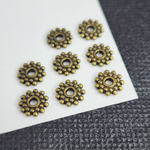 Разделитель для бусин, ювелирный сплав, 9×1.2 мм