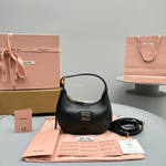 Leather Hobo Bag 17 cm
