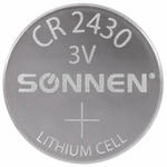 батарейка литиевая CR2430 1 шт. "таблетка дисковая кнопочная" SONNEN Lithium в блистере (20 штук в упаковке)